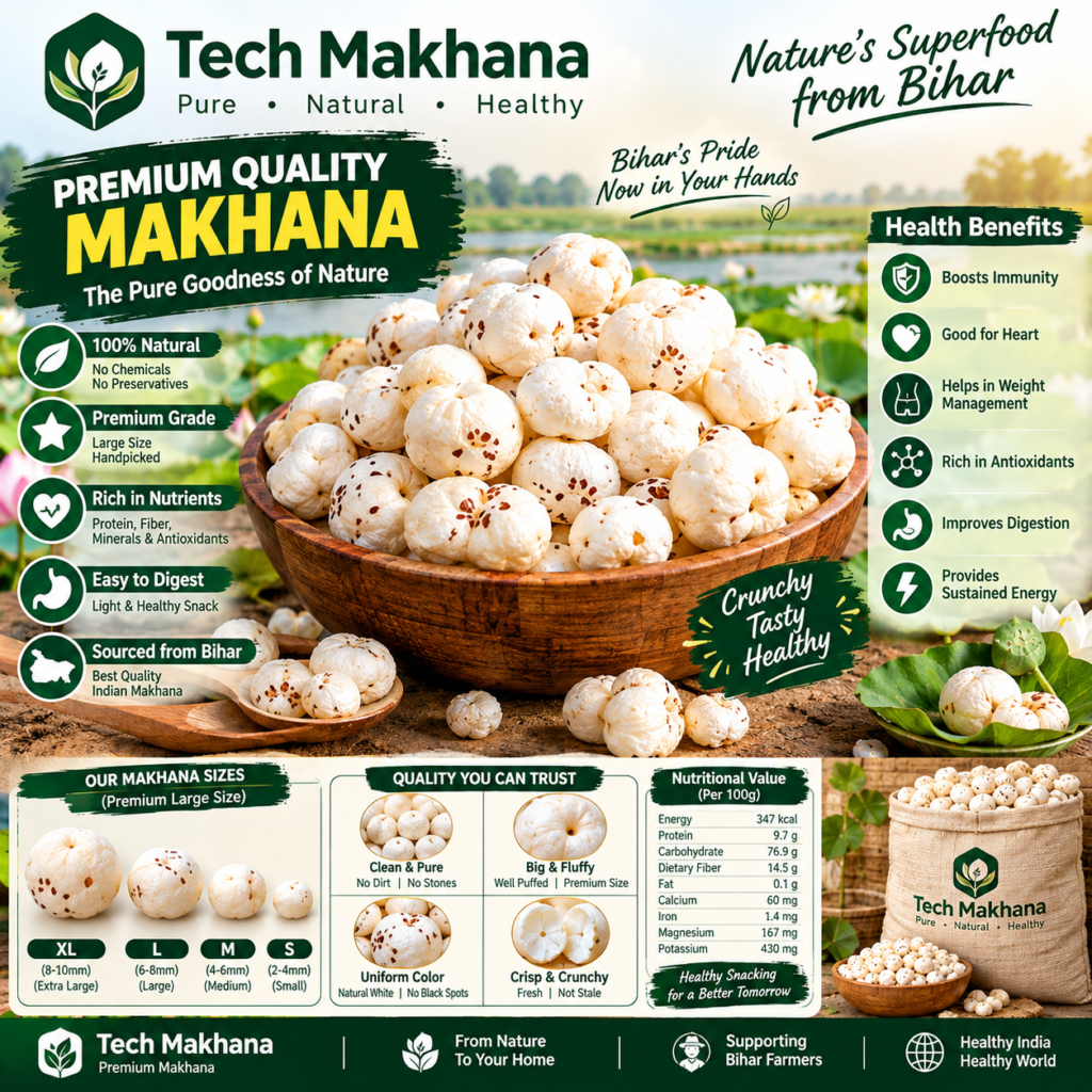 10Kg Bori Pack Makhana Bulky Packaging| E-Health